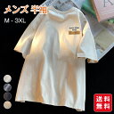 Tシャツ メンズ 半袖 半袖Tシャツ 男性 無地 シンプル クルーネック ゆったり 春夏 大きいサイズ おしゃれ