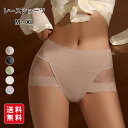 レースショーツ シームレス パンツ 深め ハイウェスト インナー 下着(4)