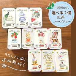 母の日 紅茶 ハーブティー ティーバッグ まとめ割 選べる2種類 メール便 ご自宅用 120円引き 水出し 40包 紅茶セット お土産 2750円 セット販売 内祝い 引越し 引越し祝い 結婚祝い お返し 結婚 産休 退職 出産祝い お洒落 女性 ノンカフェイン 30代 40代 50代 送料無料