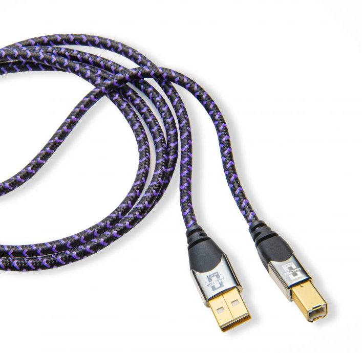 パープルプラスUSB 2m Analysis Plus USBケーブル A-Bタイプコネクタ デジタルケーブル 2.0規格 480Mbps 30金メッキ 200cm Purple Plus アナリシスプラス【送料無料】 【あす楽】