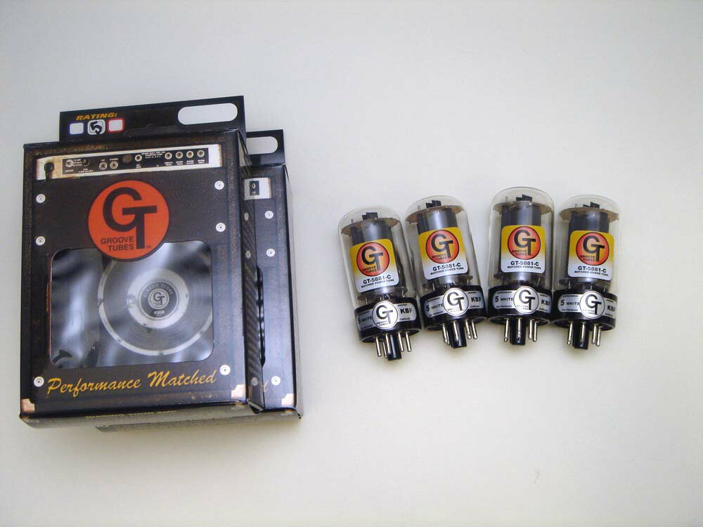 5881C QT （マッチドカルテット） 4本 セット販売 Groove Tubes パワー管 50-60年代初期 フェンダーツイード時代 ソフト 甘い サウンド 真空管 ギターアンプ チューブ アンプギター グルーブチューブ 送料無料 あす楽