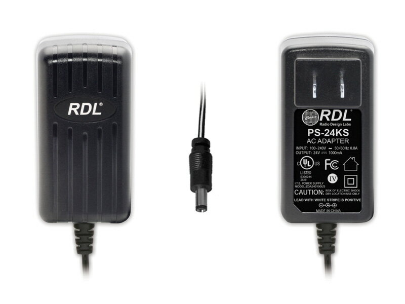 RDL PS−24KS24Vdcスイッチング　パワーサプライ　−北米ACプラグ、1A、dcプラグ【送料無料】