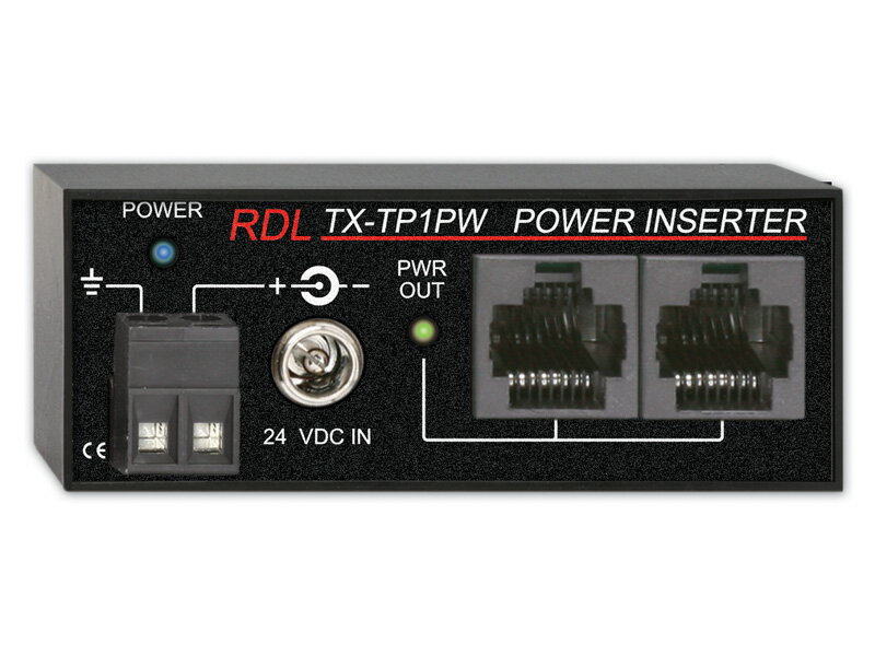 RDL TX-TP1PW パワーインサータ　ツイストペア　−出力1セット −信号ループ・スルー　【送料無料】