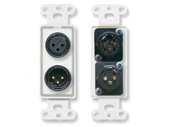 Rakuten - RDL D-XLR2/DB-XLR2XLR3ピンメス＆3ピンオスDecora@壁掛けプレートはんだ式