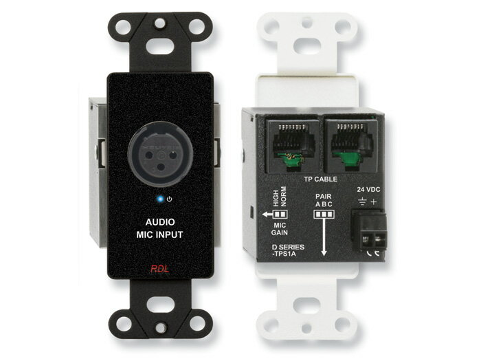 RDL D-TPS1A/DB-TPS1A アクティブシングルペア送信機 ツイストペアFormat-A XLRマイク入力 ファンタム付き【送料無料】