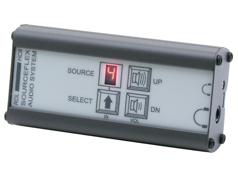 RDL SAS-HC8 ヘッドフォンアンプ −SourceFlex&#8482;ディストリビューションオーディオシステム用ソース選択機能付き 【送料無料】