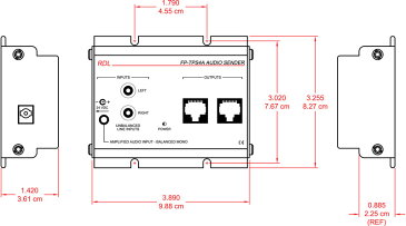 RDL FP-TPS4A Format-A 2ペアオーディオ送信機【送料無料】