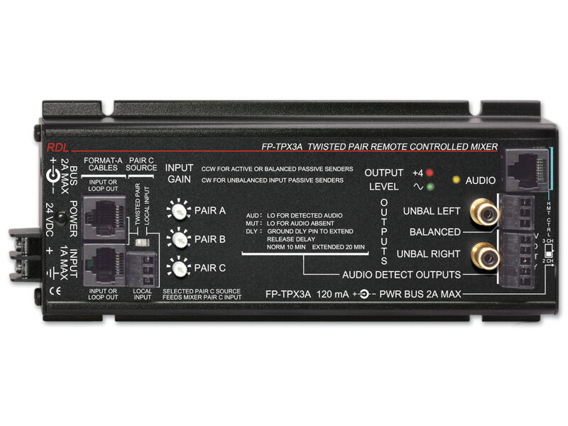 RDL　FP-TPX3A　Format-Aツイストペア・リモートコントロールミキサー　【送料無料】