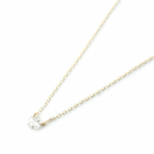 Anthurium K10 GOLD NUDE DIAMOND NECKLACE