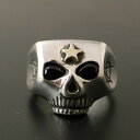 Flash Point JIM SKULL RING K14 ANARCHY ONYX