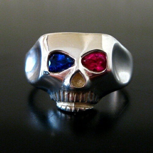 Flash Point JIM SKULL RING-SE-CRAZY(RUBY/SAPPHIRE)