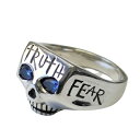 Flash Point JIMSKULL RING JOHNNY DEPP NEVER FEAR TRUTH 合成サファイア