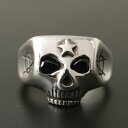 Flash Point CG LIMITED JIM SKULL RING ANARCHY ONYX
