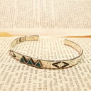 GARDEN OF EDEN TRIANGLE NATIVE STAMP BANGLE