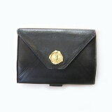 SAN HIDEAKI MIHARA MAIL MID WALLET NAVY ORANGE