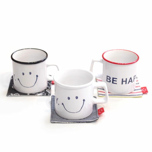 Atease BE HAPPY MUG CUP COSTER