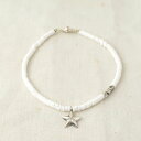 Atease NEW MILITARY STAR WHITE SHELL BRACELET