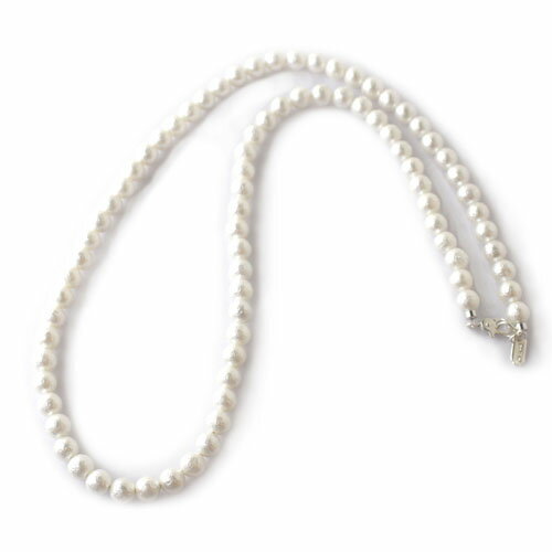 mollive SILVER PEARL NECKLACE