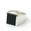 mollive ONYX RING SIGNET FLAT SQUARE