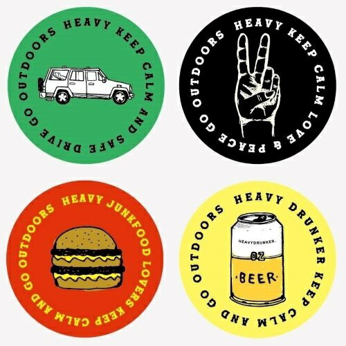 mollive HeavyOZ・HEAVY STICKER 4 SET.