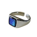 MOLLIVE LABRADORITE RING SIGNET SQUARE SMALL