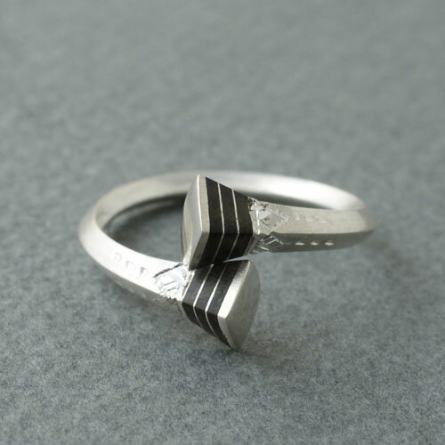 TUAREG SILVER JEWELRY SQUARE END RING