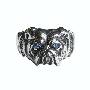 Peanuts＆Co. BULL RING SILVER SAPPHIRE CUSTOM