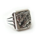 PeanutsCo. PHARAOHS HORSES RING SQUARE/ALL SILVER