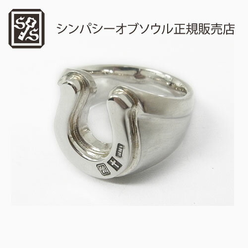 シンパシーオブソウル 指輪 メンズ SYMPATHY OF SOUL Large Horseshoe Combinathion Ring - All Silver