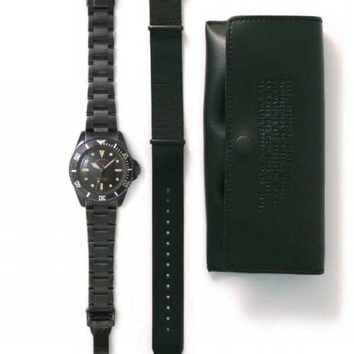 VAGUE WATCH BLK SUB (STAINLESS STEEL BELT)