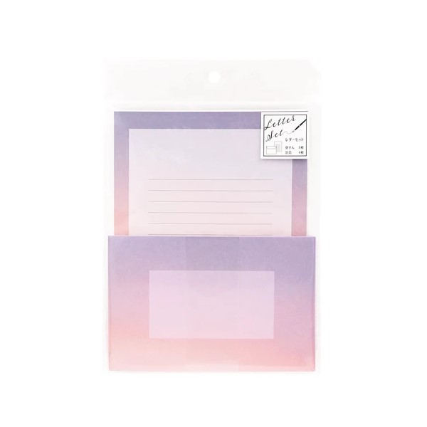 ワールドクラフト レターセット Sunset sky 雲 空 おしゃれ 日本製 ギフト 夏 雑貨 手帳 文具