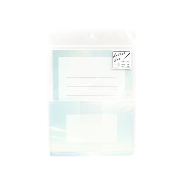 ワールドクラフトレターセット Clear sky 雲 空 おしゃれ 日本製 ギフト 夏 雑貨 手帳 文具