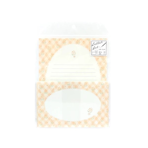 ワールドクラフト レターセット Fragrant olive 花 おしゃれ 日本製 ギフト 夏 雑貨 手帳 文具 暑中見舞い