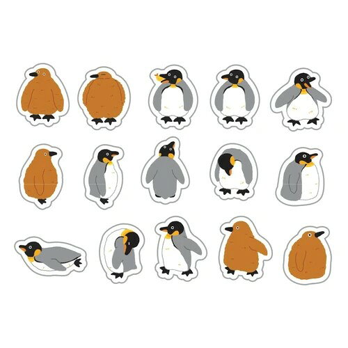 ワールドクラフトまみれシリーズ フレークシール ペンギン 雑貨 動物 シール かわいい グッズの商品画像 2