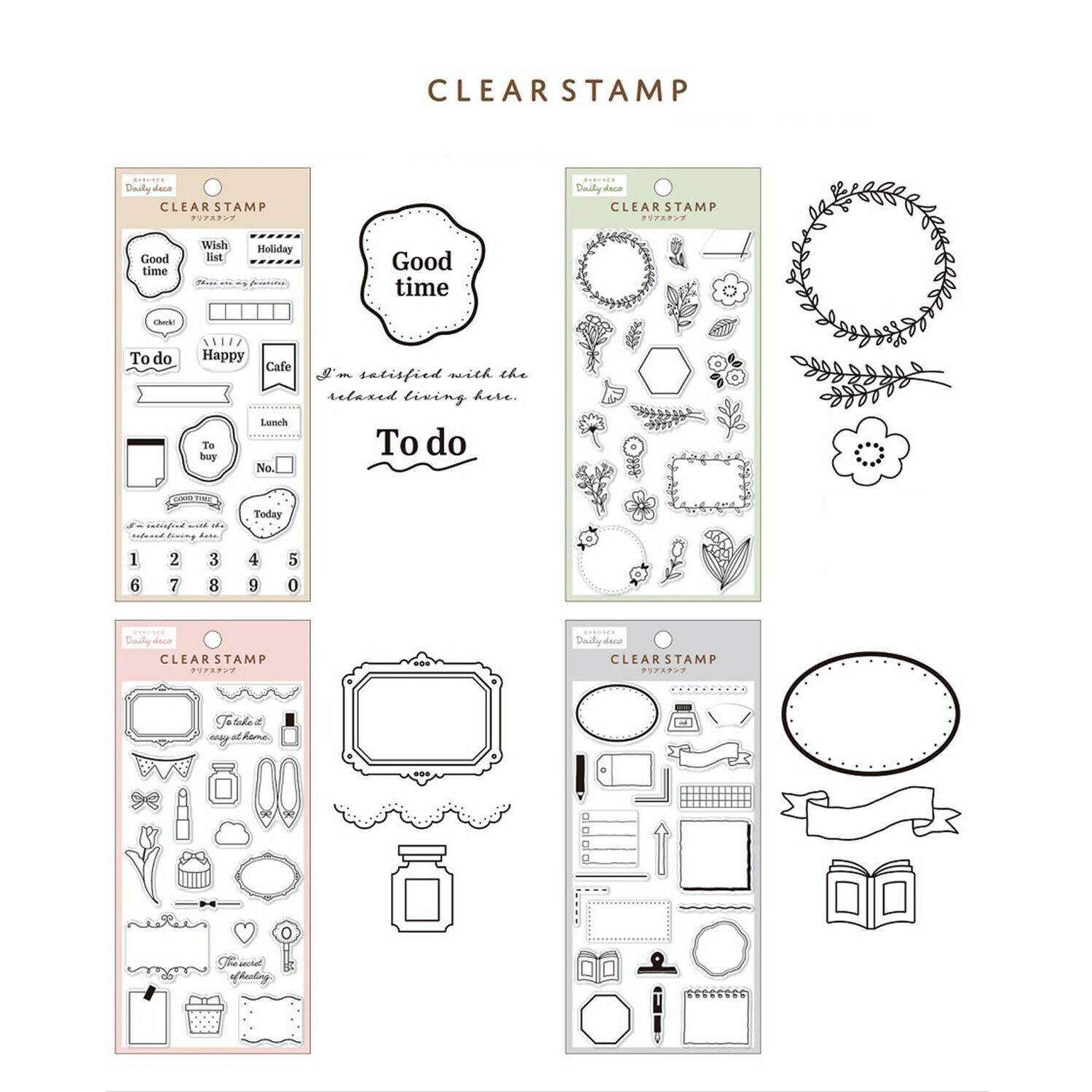 カミオジャパン クリアスタンプ CLEAR STAMP