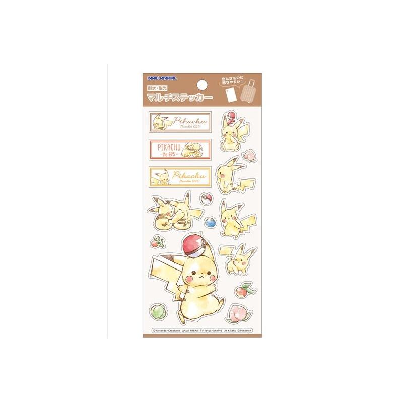 楽天市場】ポケットモンスター シール 4サイズステッカー ピカチュウの通販