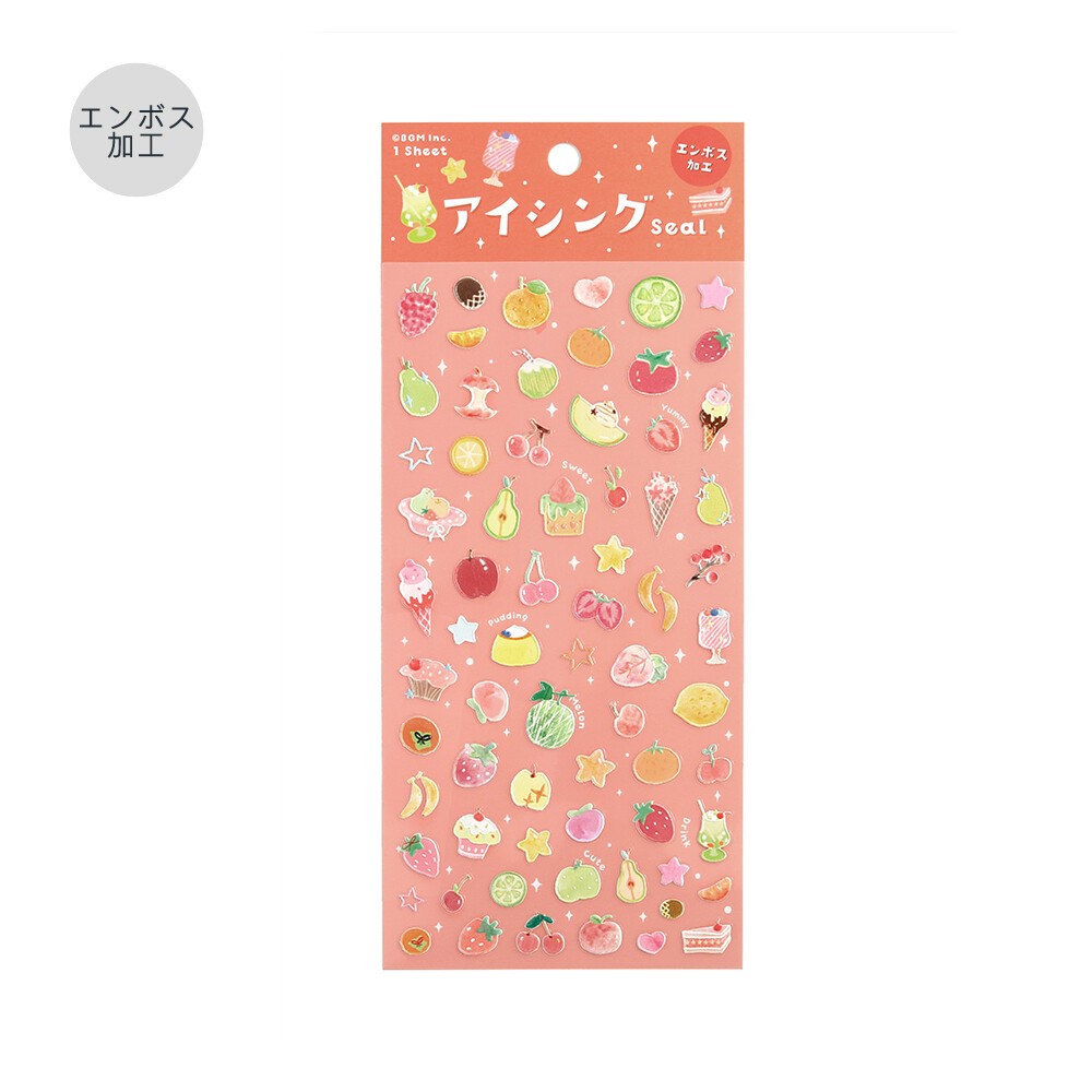 BGM シートシール アイシングシール 彩りフルーツ BS-AS001