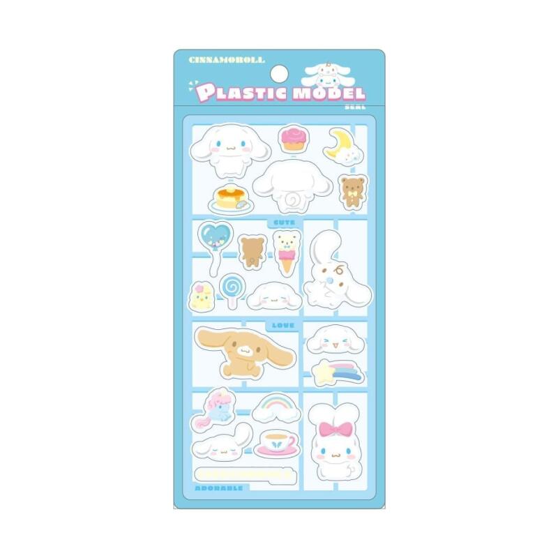 Rakuten - ティーズファクトリー サンリオキャラクターズ プラスチックモデル風シール シナモロール