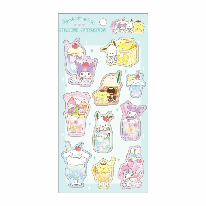 Rakuten - ティーズファクトリー サンリオキャラクターズ シェイカーステッカーズ　きらめきドリンク