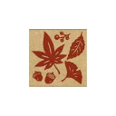 こどものかお レトロはんこ 0527-008 紅葉・どんぐり