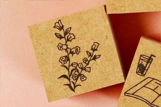 サンビー miyuスケジュールスタンプM　Flower1 手帳デコ カレンダー 手紙