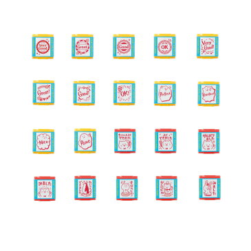 送料無料 20種類フルセットシヤチハタ いいね!スタンプくんGood VeryGood OK たいへんよくできました みました 学校 塾 先生 勉強 テスト