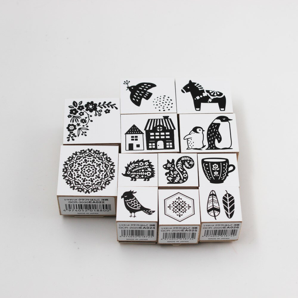 シヤチハタ クラフトはんこ　洋柄 第二弾フルセット
