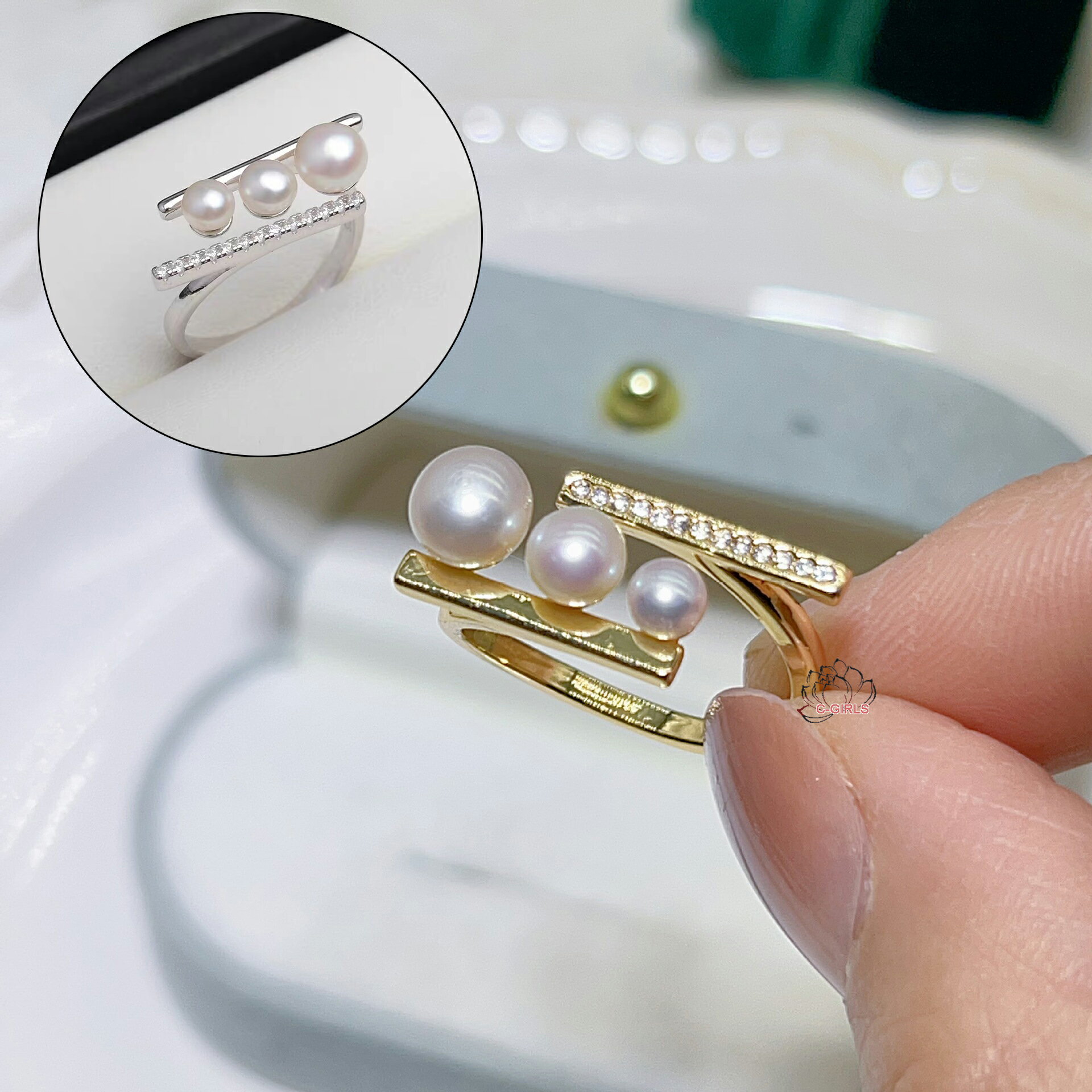 送料無料C-Girls真珠屋アクセ...