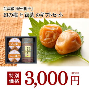 お茶 緑茶 “深蒸し上煎茶”と“幻の梅”のギフトセット 【楽ギフ_包装】【楽ギフ_のし宛書】 【RCP】緑茶 日本茶 茶葉 お茶 煎茶 国産「香典返し」「お歳暮」「結婚祝い」「お返し」「お年賀」「ギフト」緑茶 煎茶