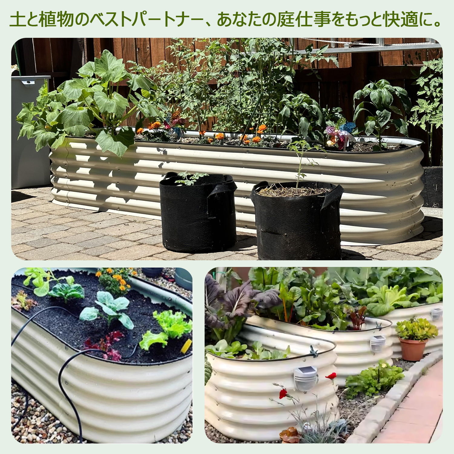 楽天市場】レイズドベッド（カラーホワイト）（ガーデニング・農業｜花