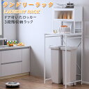 【母の日・5倍P&最大999円OFF券付】 DEWEL ランドリーラック ラック 洗濯機ラック 洗濯物収納 戸棚 棚付 3段 総耐荷重30kg 洗濯機 ランドリ...