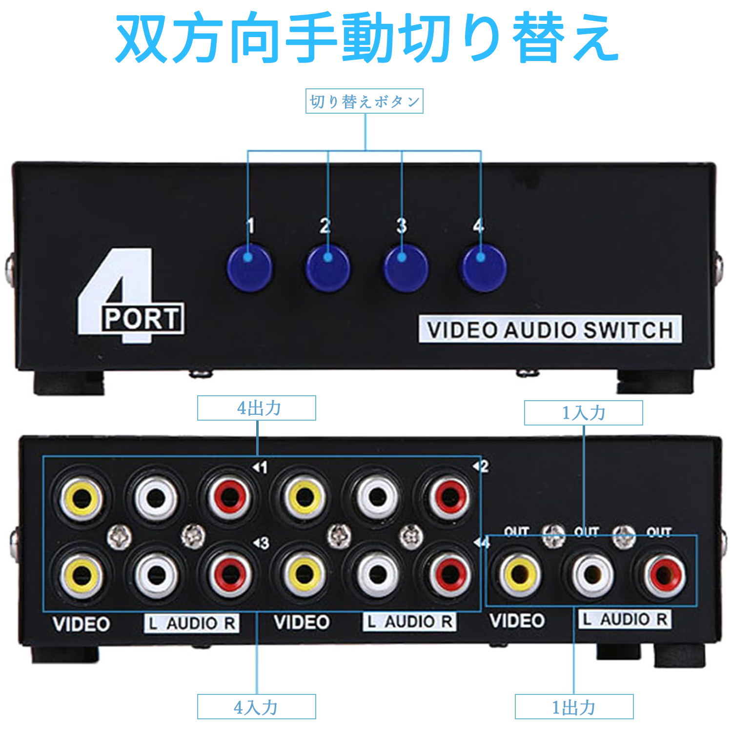 �ڥޥ饽���10��P��10%OFF���� Iseebiz AV���ش� RCAʬ�۴� RCA�����å��ܥå��� �����ǥ������ӥǥ����ش� ���������Ÿ����� ������ 4����1����/1����4���� ��° ����/�����ɻ� 4�ݡ��� AV�����å��ܥå��� AV���쥯���������å� RCA���쥯�����ܥå��� DVD XBOX
