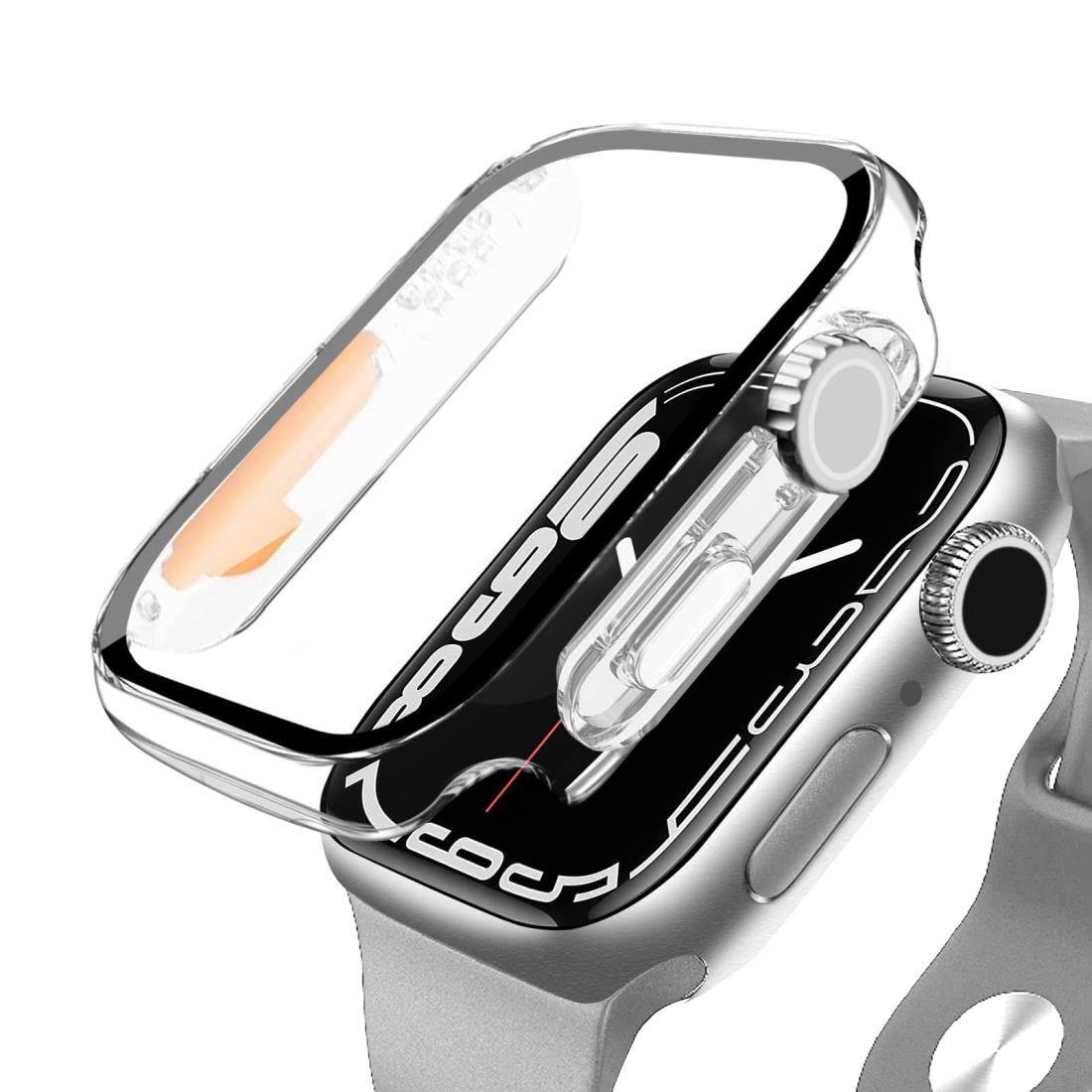 ANYOI 対応 Apple Watch ケース 41mm 保護 ケース アップルウォッチ カバー ガラスフィルム 一体型 Apple Watch Ultra風ケース アップルウォッチ ケース apple watch カバー 全面保護 高透過率 アップルウォッチ9/8/7 41mm 対応 Apple Watch Series 9/8/7 41mm 対応 クリア