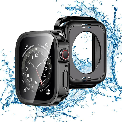 TALENANA for Apple Watchケース【2 in 1防水設計】45mm 44mm 41mm 40mmアップルウォッチ 用 保護ケース 強化ガラスフィルム 一体型 Series 8/7/6/SE/5/4 メッキ加工 3D直角エッジデザイン PC素材 高タッチ感度 全面保護 衝撃吸収 (Series6/SE/5/4,40mm,ブラック) TALENANA for Apple Watchケース【2 in 1防水設計】45mm 44mm 41mm 40mmアップルウォッチ 用 保護ケース 強化ガラスフィルム 一体型 Series 8/7/6/SE/5/4 メッキ加工 3D直角エッジデザイン PC素材 高タッチ感度 全面保護 衝撃吸収 (Series6/SE/5/4,40mm,ブラック)